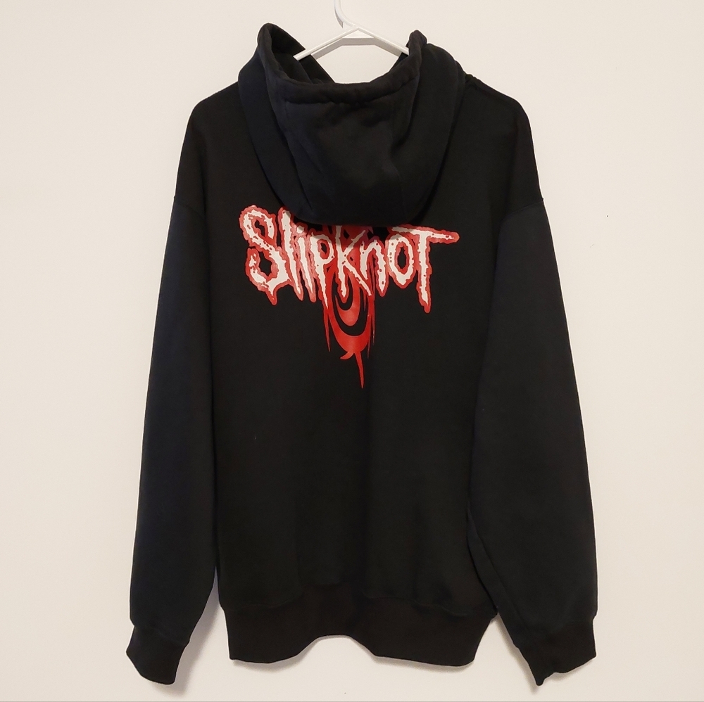 Vintage Slipknot Black Graphic Hoodie - Band Logo Pullover - Picture 5 of 8